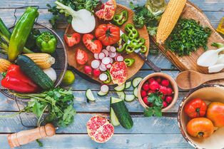 Зеленчуците съставляват диетата на лятната диета