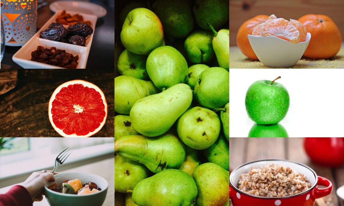Компоненти на диета от елда и плодове за отслабване